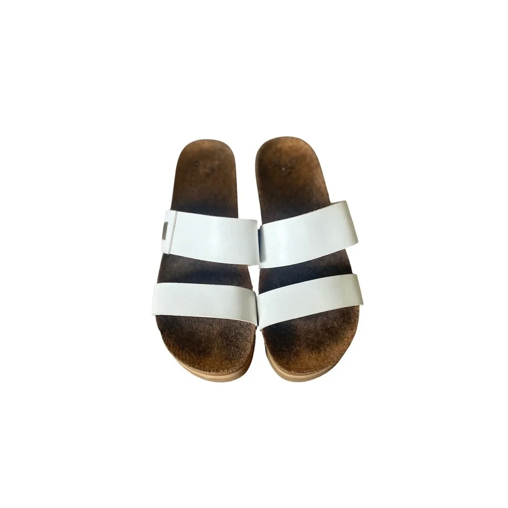 Reef Cushion Vista Higher White‎ Platform Sandals Arch Support Slides 9